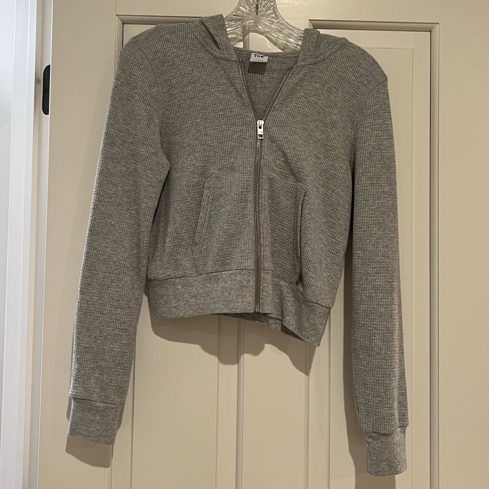 TNA Gray Zip-Up Hoodie - Picture 2 of 4